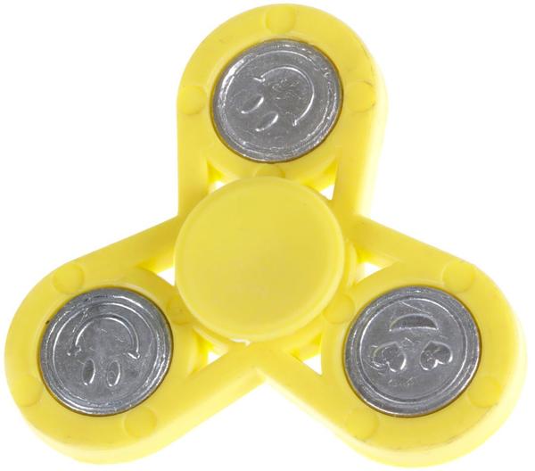 Love Üçgen Sarı Metal Ağırlıklı Stres Çarkı 60 mm