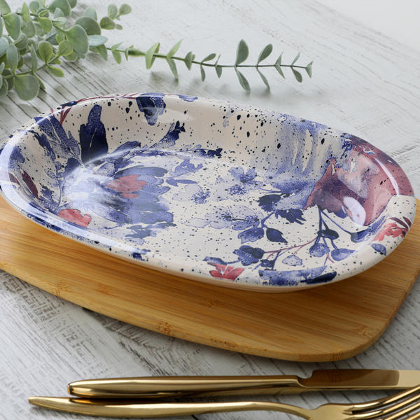 Keramika | Mimoza Red Hitit Oval Kayık Tabak 25 Cm