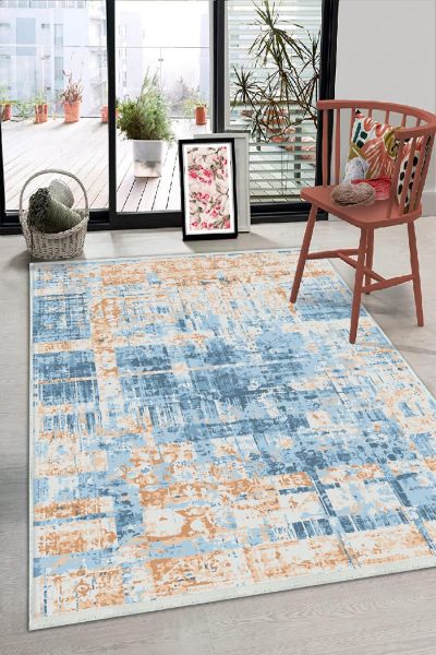 Birkilim Yıkanabilir Dekoratif Halı İpeksi Kaymaz Taban | MLN-IP-HS-360