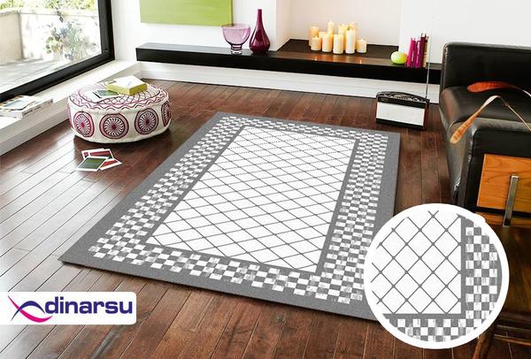 Dinarsu Yıkanabilen Halı | Sunshine | Gri | 1109-Grey