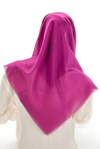 Örtü - Pamuklu Pano - Düz Desensiz - Fuşya Renkli