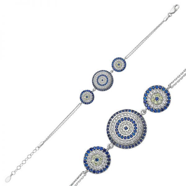 Gümüş Nazar Bayan Bileklik