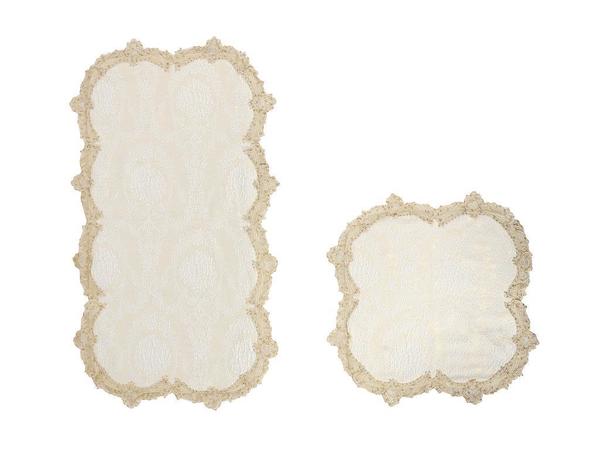 Buket Fransız Güpürlü 2'li Klozet Takımı