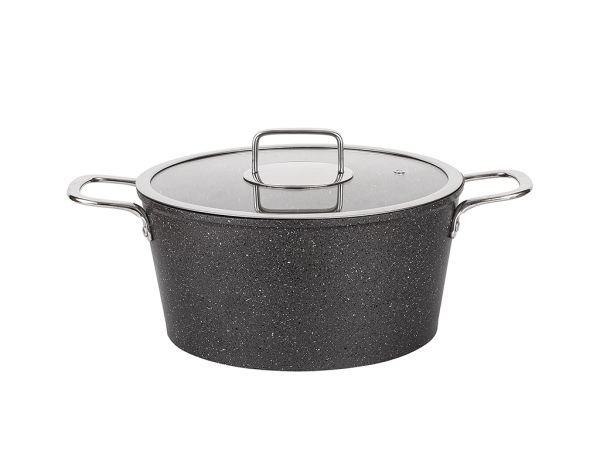 001-01-POTS PROFONDS EN GRANIT ITALIEN ANTHRACITE 22CM