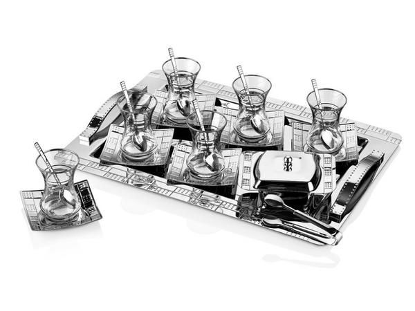 Taç Minevra 40 Parça Çay Seti | 12 Kişilik | Paslanmaz Çelik | TAC-6001