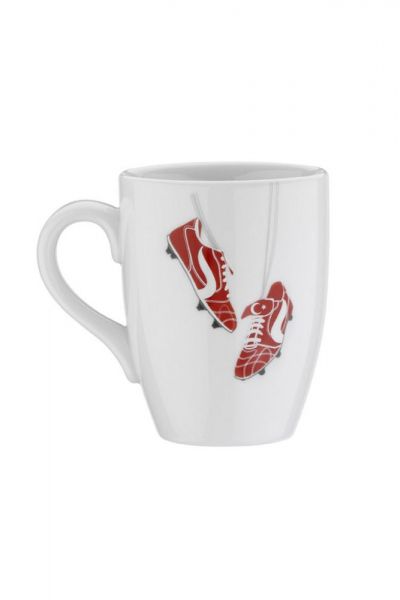 Kütahya Porselen Taraftar Mug Bardak Kırmızı & Beyaz