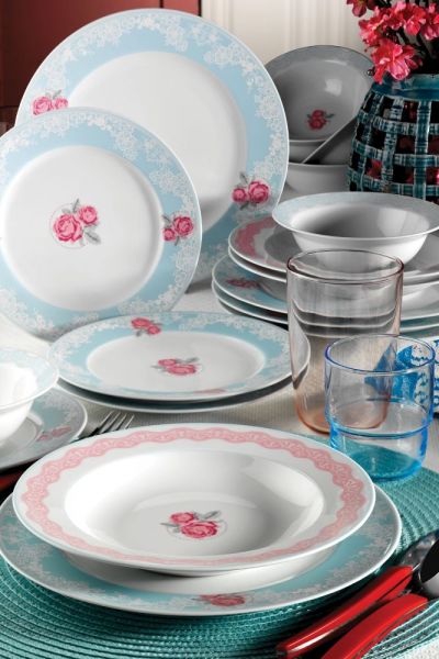 Kütahya Porselen 24 Parça 9379 Desen Yemek Seti