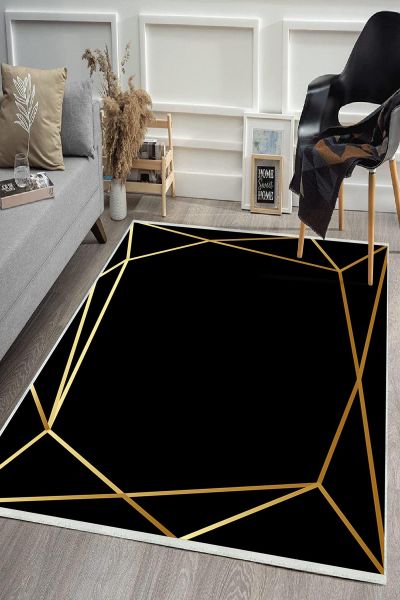 Birkilim Yıkanabilir Dekoratif Halı İpeksi Kaymaz Taban | MLN-IP-HS-449