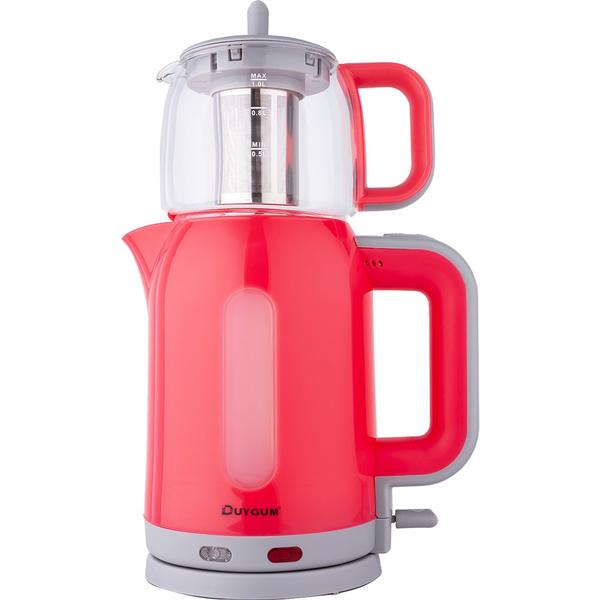 Duygu Elektrikli Çay Makinesi Papatya | 2200W | Kırmızı