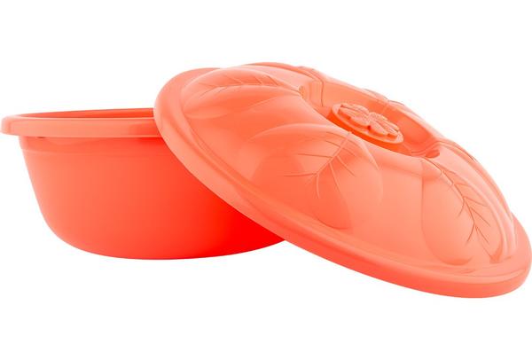 Almina Hamur Leğeni | Kapaklı Hamurluk 5.5 Litre | Turuncu | Al-asd081-orange