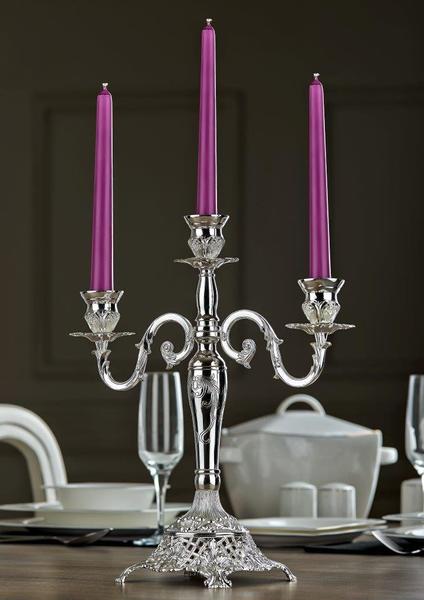 Neva Samdan 36,5 cm Deluxe Paslanmaz Celik Dekoration Gümüs