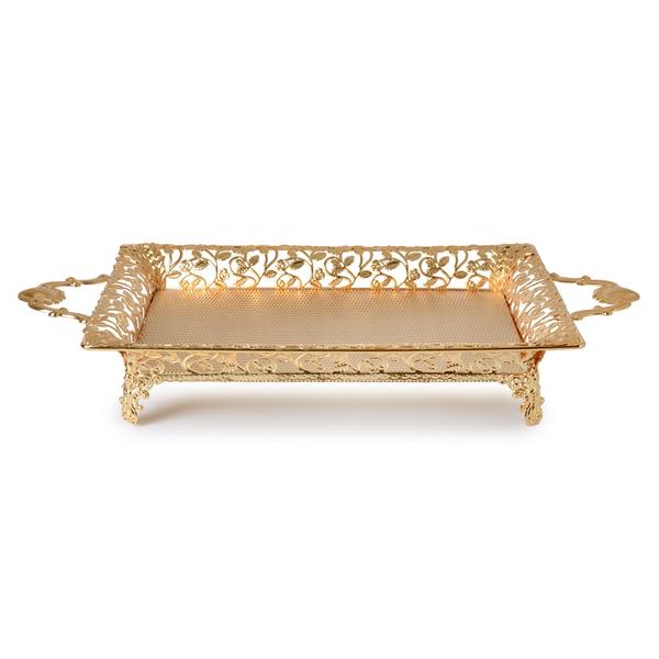 SARMASIK GOLD TRAY (46x24) | IPEK-MSY039