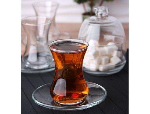 Lav Başak 12 Parça Çay Seti + Çilek Şekerlik Hediyeli