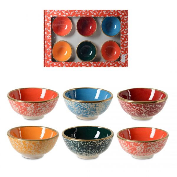 İpek Züccaciye | 6'lı Renkli Çini Kase