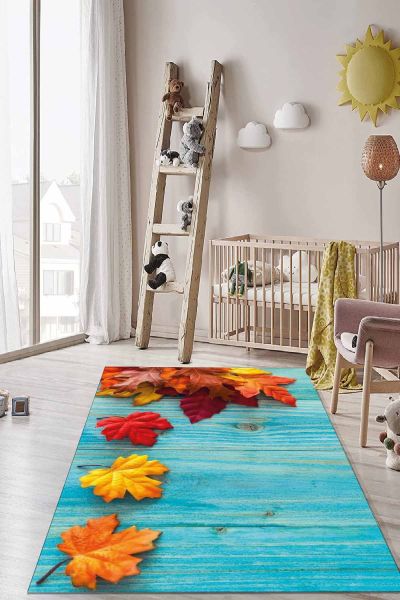 Birkilim Yıkanabilir İpeksi Kaymaz Taban Çocuk Odası Halısı | MLN-IP-HT-1159