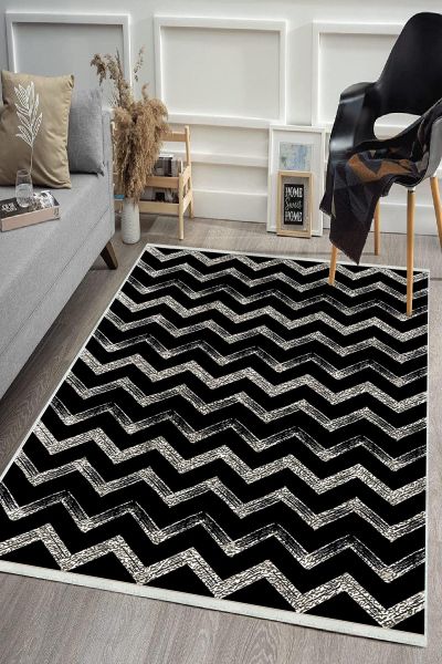 Birkilim Yıkanabilir Dekoratif Halı İpeksi Kaymaz Taban | MLN-IP-HS-489