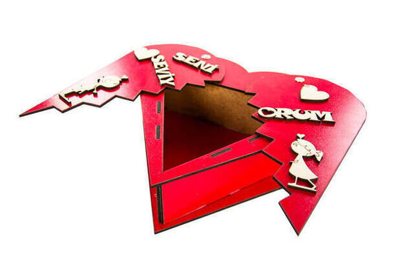 I Love You Opened Heart Love Gift Box Valentine