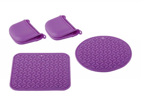 Tantitoni | Silikon Vişne 4 Parça Nihale Tutamaç Seti