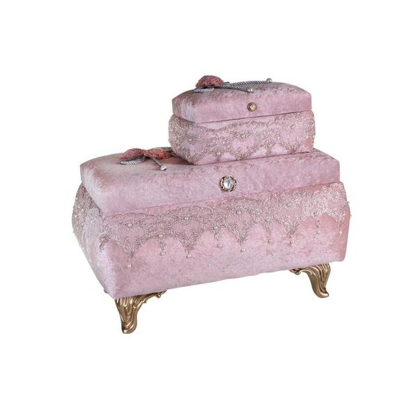 Nessa 2'li Çeyiz Sandığı - Pudra
