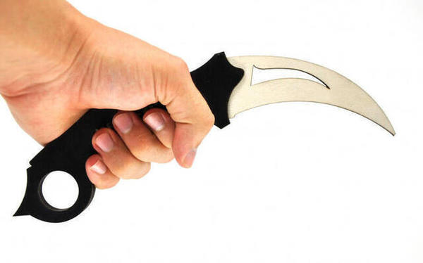 Ahşap Karambit - Cs Go Karambit Oyuncak - Eğitici Oyuncak - Siyah