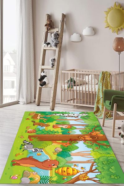 Birkilim Yıkanabilir Dekoratif Halı İpeksi Kaymaz Taban | MLN-IP-HP-706