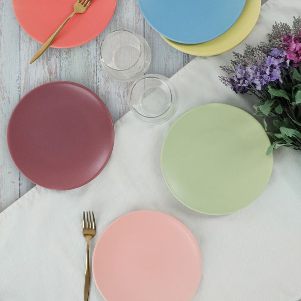 رينبو صحن كيك إيجة مطفي 17 سم 6 قطع 960/990 | سيراميك