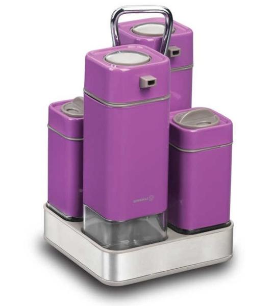 Korkmaz Stora Erguvan 4'Lü Salata Sos Seti | Mor | A697-01