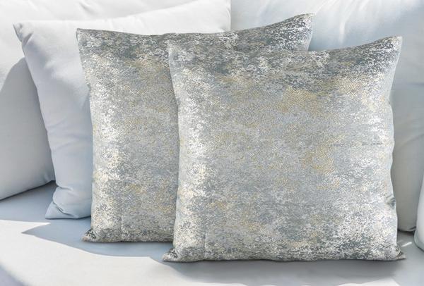 THC Dekoratif Yastık Kılıfı | 2 Parça | Gümüş | THC-0005