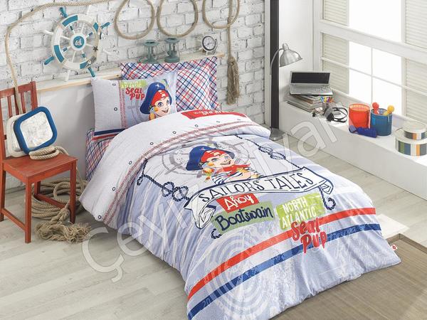 Cotton Box Genc Oda Nevresim Takımı Ahooy Mavi Tek Kişilik | Cotton Box