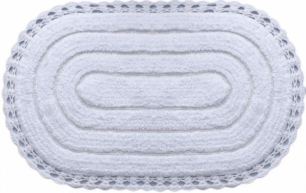 Dematex Banyo Paspas Seti %100 Pamuklu Beyaz 2 Parça