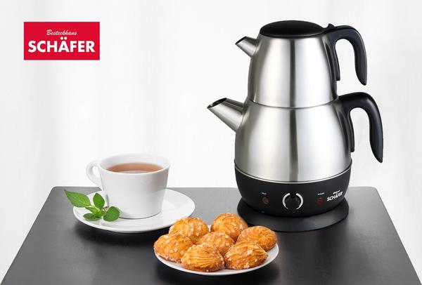 Schäfer 2,2 lt Elektrikli Çay Makinesi | Paslanmaz Çelik | 20061