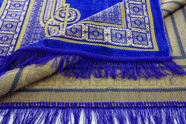 سجادة صلاة من المخمل - 0220 - بنفسجي