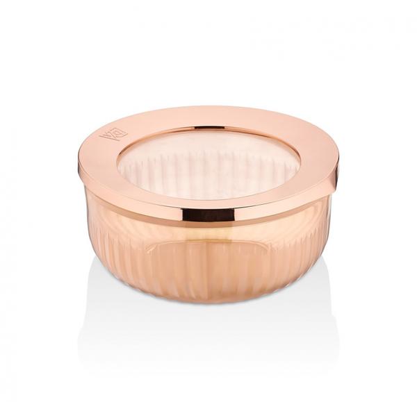 Vip Ahmet Round Transparent Storage Box Copper 2x800 Ml | VIPAHMET-VP-167