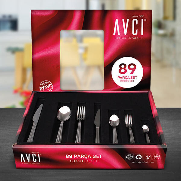 Yakamoz 89 Parça Çatal Kaşık Bıçak Takımı