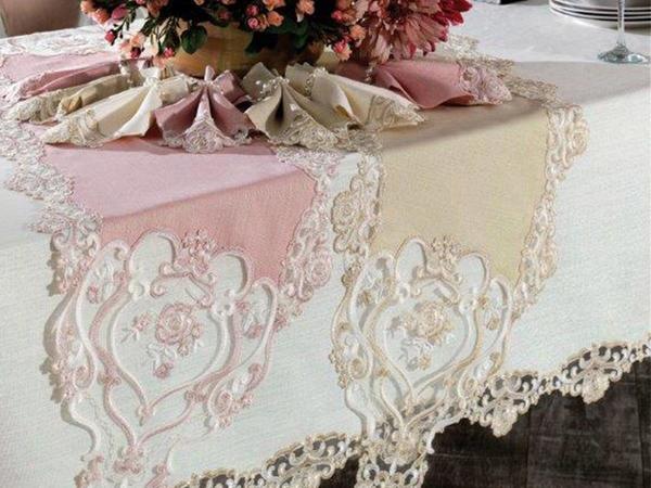 طقم مفرش مائدة دورو فرنسي 26 قطعة 3 ألوان