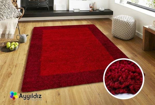 Ayyildiz Life Shaggy Çerçeveli Halı 100% PP Shaggy 30mm 2000gr | Mavi | 1503Navy