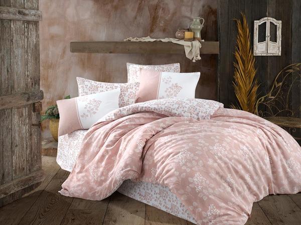 Almeda Single Bettbezug Set Lachs