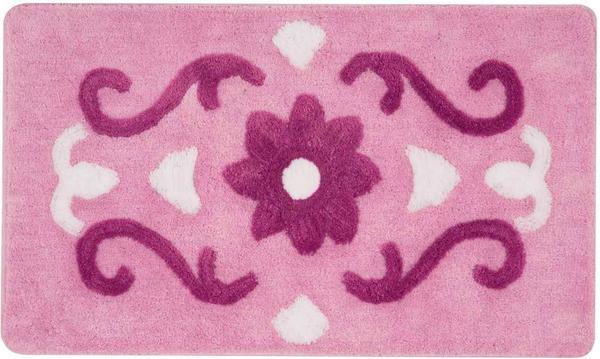 Tac Comfort Lüks Karmiel Banyo Hali Seti 3 Parca Pembe