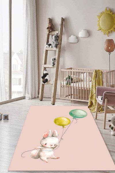 Birkilim Yıkanabilir İpeksi Kaymaz Taban Çocuk Odası Halısı | MLN-IP-HT-895