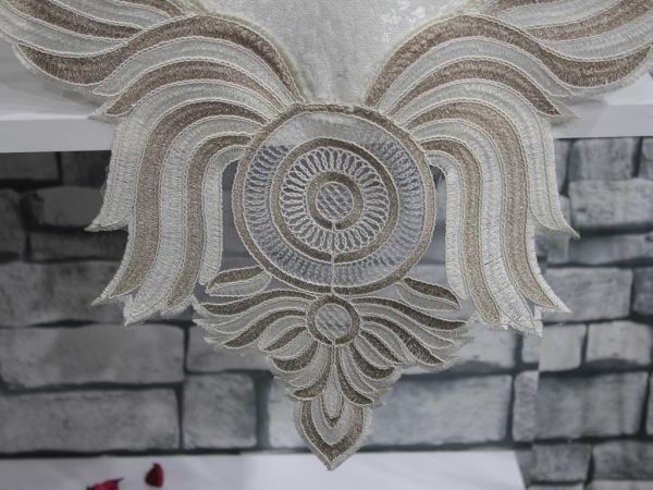 Zümra Nakışlı Yatak Odası Ve Salon Takımı Krem Cappucino