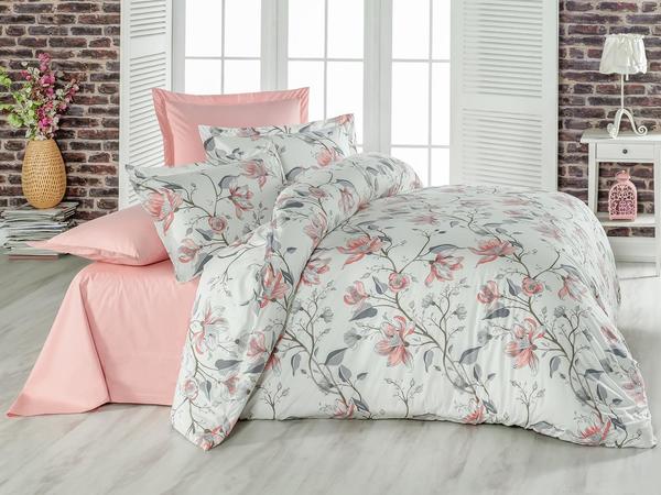 Alena Çift Kişilik Nevresim Takımı Eylül Pudra