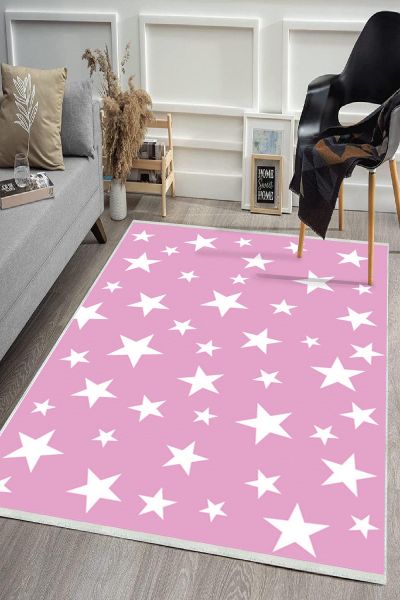 Birkilim Yıkanabilir Dekoratif Halı İpeksi Kaymaz Taban | MLN-IP-HS-402