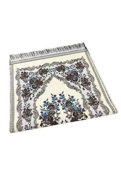 سجادة صلاة للأطفال - شنيل - كريمي