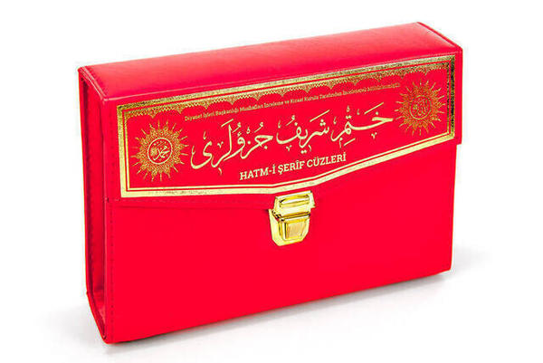 Der Heilige Koran - 30 Juz Koran - Computerhut - Rahle Boy - Rote Farbe - Furkan Verlag