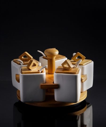 Porselen Bambu Standli 5 Li Baharat Tk.