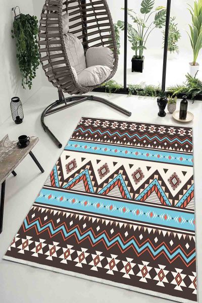 Birkilim Yıkanabilir Dekoratif Halı İpeksi Kaymaz Taban | MLN-IP-HK-040