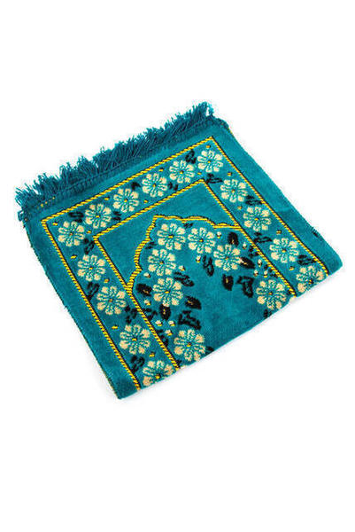 Çocuk Seccade - İsra - Kadife - 03 - Yeşil Renk