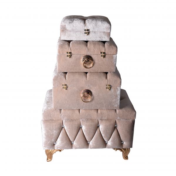 Akpınar | 5'li Çeyiz Sandığı Pudra Kare