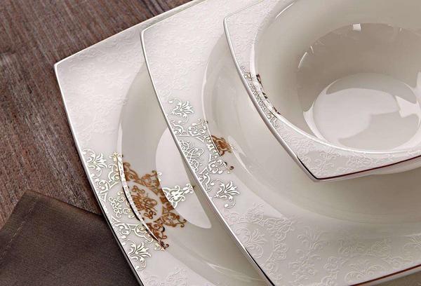 Neva Elisa 85 Parça Premium Bone Porselen Yemek Takımı | 12 Kişilik | N2392