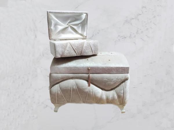 Diba Lux Stone Tasseled 2-Piece Dowry Chest Powder